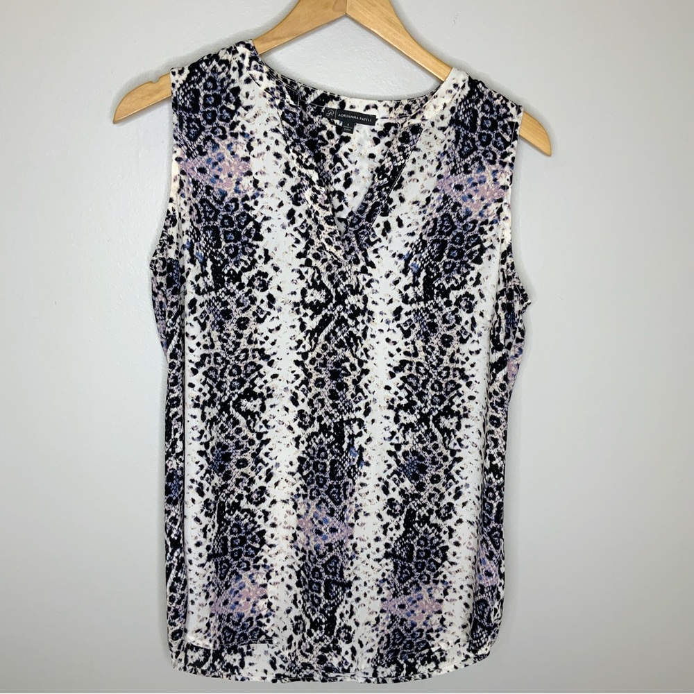ADRANNA PAPELL  Snake Skin Tank Top Blouse